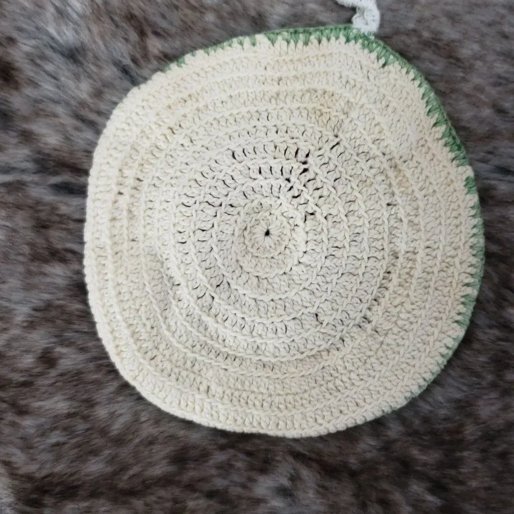 RosePot Holders, Hot Oven Pads, Hand Crochet, Kitchen Accessory, Farmhouse, Cabi